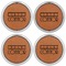 Movie Theater Leather Coaster Set of 4