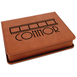 Movie Theater Leatherette 4-Piece Wine Tool Set (Personalized)