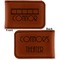 Movie Theater Leatherette Magnetic Money Clip - Front and Back