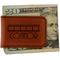 Movie Theater Leatherette Magnetic Money Clip - Front