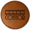 Movie Theater Leatherette Patches - Round