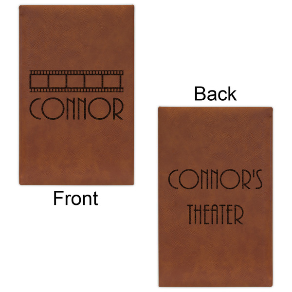 Movie Theater Leatherette Sketchbooks - Small - Double Sided - Front & Back View