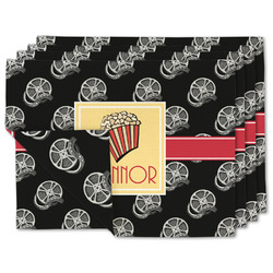 Movie Theater Linen Placemat w/ Name or Text