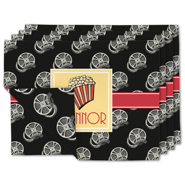 Custom Movie Theater Linen Placemat w/ Name or Text