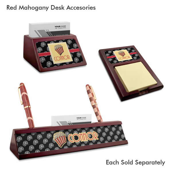 Movie Theater Mahogany Desk Accessories
