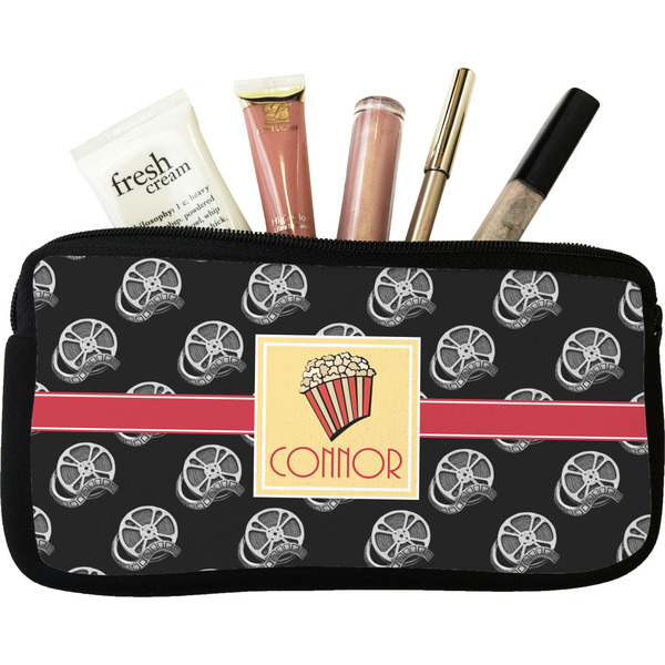 Custom Movie Theater Makeup / Cosmetic Bag - Small w/ Name or Text