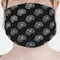 Movie Theater Mask - Pleated (new) Front View on Girl