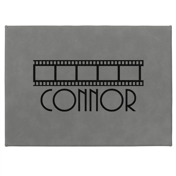 Movie Theater Medium Gift Box with Engraved Leather Lid - Approval