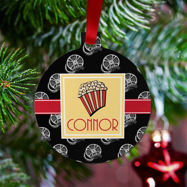 Movie Theater Metal Ball Ornament - Lifestyle