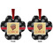 Movie Theater Metal Paw Ornament - Front and Back