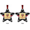 Movie Theater Metal Star Ornament - Front and Back