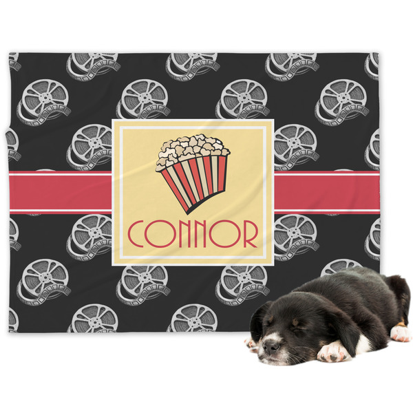 Custom Movie Theater Dog Blanket - Large w/ Name or Text