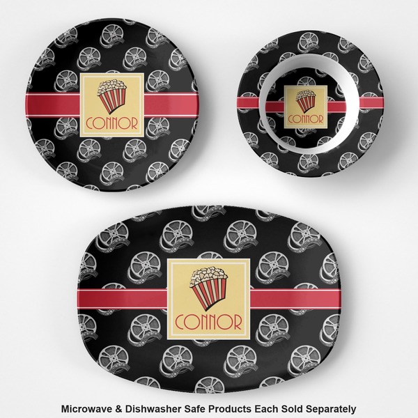 Movie Theater Microwave & Dishwasher Safe CP Plastic Dishware - Group