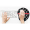 Movie Theater Mouse Pad with Wrist Rest - LIFESYTLE 2 (in use)