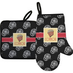 Movie Theater Oven Mitt & Pot Holder Set w/ Name or Text