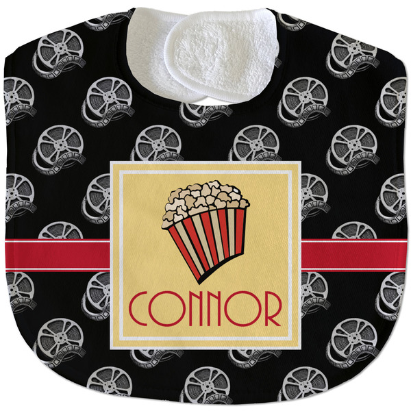 Movie Theater New Baby Bib - Closed and Folded