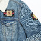 Movie Theater Patches Lifestyle Jean Jacket Detail