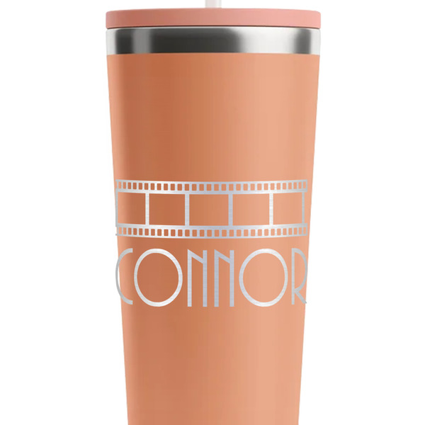 Movie Theater Peach RTIC Everyday Tumbler - 28 oz. - Close Up