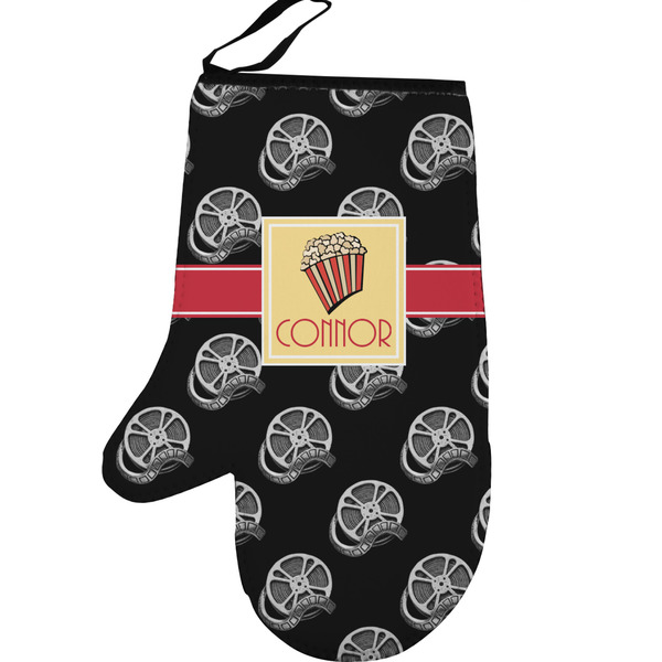 Movie Theater Personalized Oven Mitt - Left