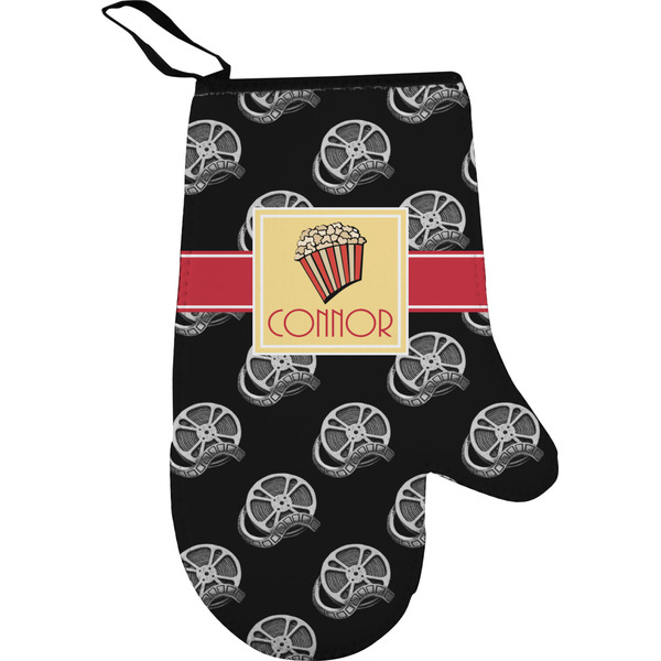 Custom Movie Theater Right Oven Mitt w/ Name or Text