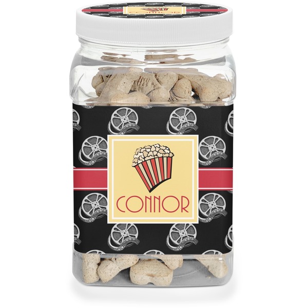 Custom Movie Theater Dog Treat Jar (Personalized)