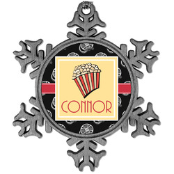 Movie Theater Vintage Snowflake Ornament (Personalized)