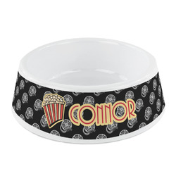 Movie Theater Plastic Dog Bowl - Small (Personalized)