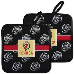 Movie Theater Pot Holders - Set of 2 w/ Name or Text