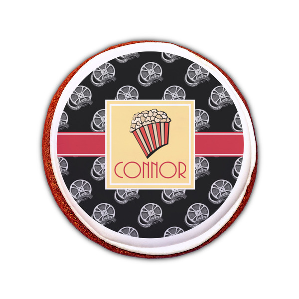 Movie Theater Printed Icing Circle - Small - On Cookie
