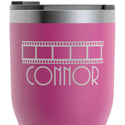 Movie Theater RTIC Tumbler - Magenta - Laser Engraved - Double-Sided (Personalized)