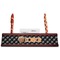 Movie Theater Red Mahogany Nameplates with Business Card Holder - Straight