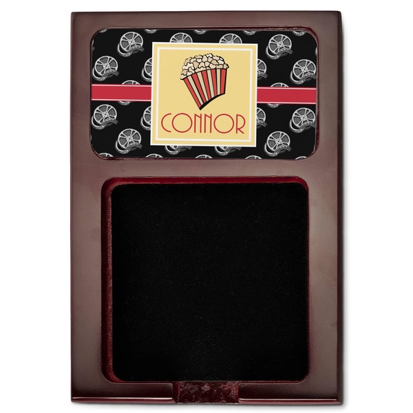 Movie Theater Red Mahogany Sticky Note Holder - Flat
