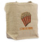 Movie Theater Reusable Cotton Grocery Bag - Front View