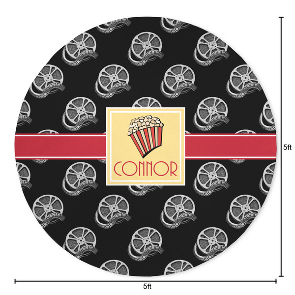 Movie Theater Round Area Rug - Size