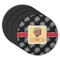 Movie Theater Round Rubber Backed Coasters - Set of 4 (Personalized)