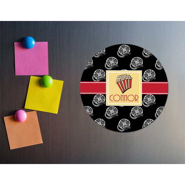 Movie Theater Round Fridge Magnet - LIFESTYLE