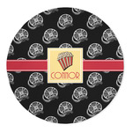 Movie Theater 5' Round Indoor Area Rug (Personalized)