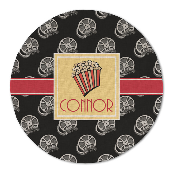 Custom Movie Theater Round Linen Placemat (Personalized)