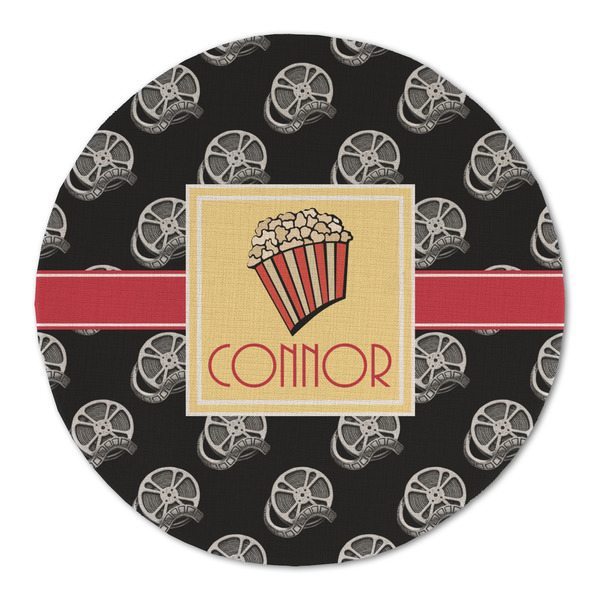 Movie Theater Round Linen Placemats - FRONT (Single Sided)