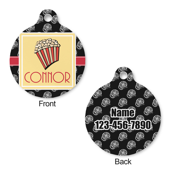 Movie Theater Round Pet ID Tag - Large - Approval