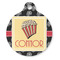 Movie Theater Round Pet ID Tag - Large - Front