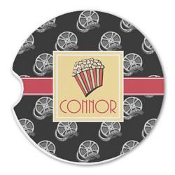 Movie Theater Sandstone Car Coaster - Single (Personalized)