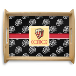 Movie Theater Natural Wooden Tray - Large w/ Name or Text