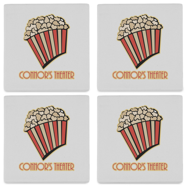 Movie Theater Set of 4 Sandstone Coasters - See All 4 View