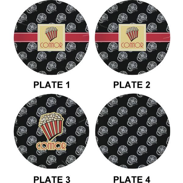 Movie Theater Set of Appetizer / Dessert Plates (Approval)