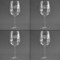 Movie Theater Set of Four Personalized Wineglasses (Approval)