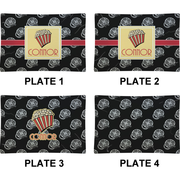 Movie Theater Set of Rectangular Appetizer / Dessert Plates (Approval)