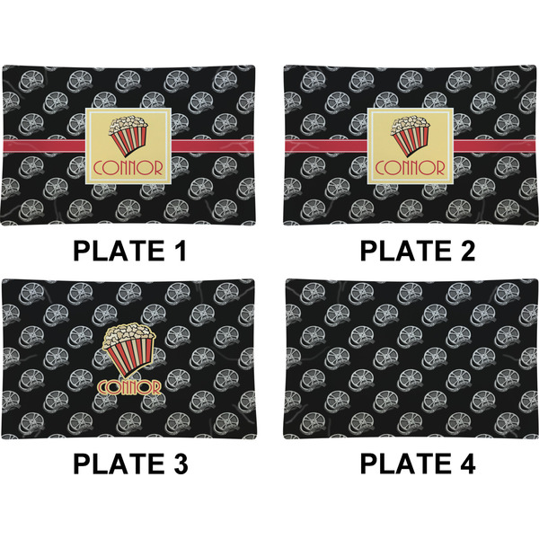 Movie Theater Set of Rectangular Dinner Plates (Approval)