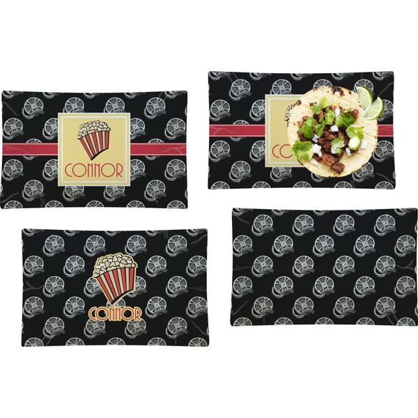 Movie Theater Set of Rectangular Dinner Plates
