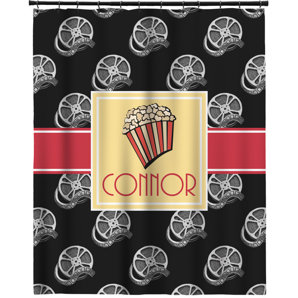 Custom Movie Theater Extra Long Shower Curtain - 70"x83" w/ Name or Text